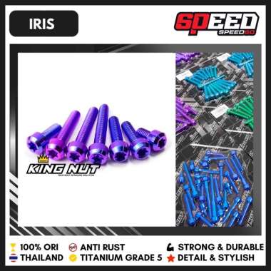 Baut Blok MX King Baut Titanium Grade 5 Probolt Thailand King Nut Iris