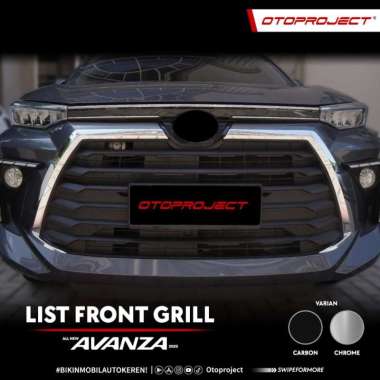 OTOPROJECT - LIST FRONT GRILL ALL NEW AVANZA 2021 carbon