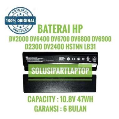 BATTERY HP Pavilion dv2000, dv6000; COMPAQ A900, C700, V3000, Original
