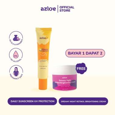 Tinted Sunscreen Kulit Berminyak + Retinol Cream untuk Flek (dipakai malam hari) [SPECIAL BUNDLING A