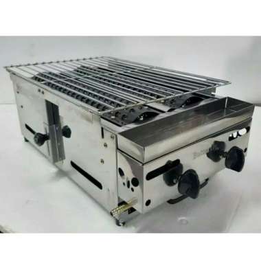 panggangan sate 2 tungku butterfly stainless steel