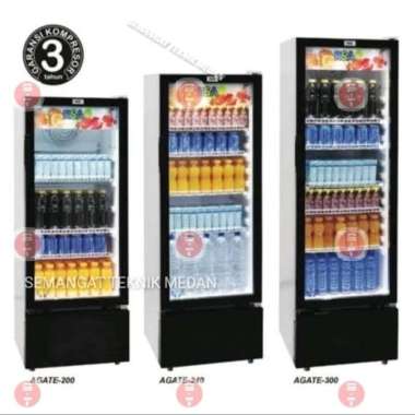 AGATE240 SHOWCASE SHOW CASE KULKAS 4 RAK DISPLAY RSA GEA AGATE 240