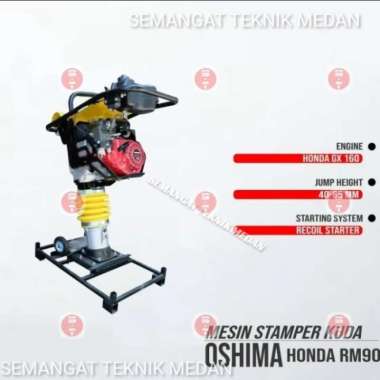 RM90HA MESIN STAMPER KUDA PEMADAT TANAH OSHIMA HONDA GX160 RM 90 HA