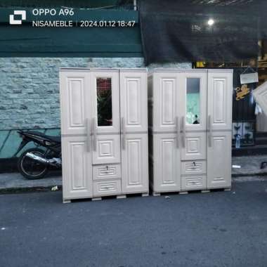 lemari plastik olymplast 3 pintu