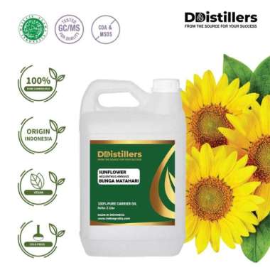 Sunflower / Bunga Matahari Carrier Oil Pure 100%, 2L HDPE