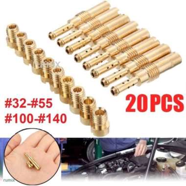 20pcs mainjet pilot/Set Mainjet Pilot Jet - Main jet PWK PE PWL KLX D-Tracker NINJA Tiger Megapro NS