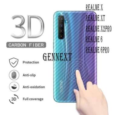 GENN Skin Carbon REALME 2 2pro C3 X XT X2 X2pro 6 6pro pro anti gores realme x2pro