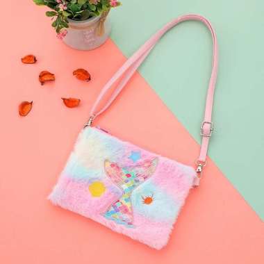 SPV Tas Selempang Slingbag Anak-Anak Mermaid Tail RAINBOW