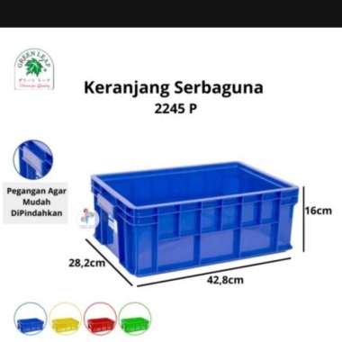 Kontainer Kecil Green Leaf 2245P Krat Gelas Minuman Makan File Surat