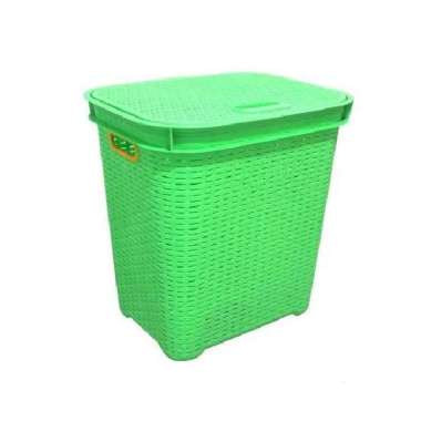 Keranjang Pakaian Baju Celana Kotor Segi Kotak Laundry Basket Shinpo