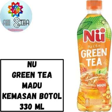 NU Green Tea Kemasan Botol 330 ML Original Madu Madu
