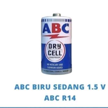 Baterai sedang R14 ABC biru