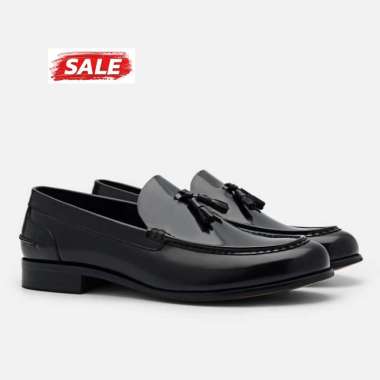 PEDRO SEPATU FORMAL PRIA ORIGINAL KULIT ASLI ORI PANTOFEL SLIP ON LOAFERS LOAFER HITAM BLACK PM121
