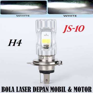 Lampu Utama JS-10 Bohlam H4 mobil & motor laser Headlamp IP68 super terang AC DC bola lampu led depa