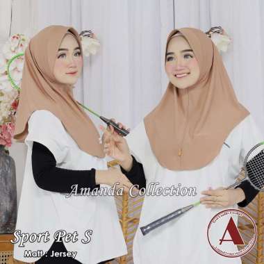 Jilbab Sport S Jersy Premium Model Oval | Jilbab Instant Milo