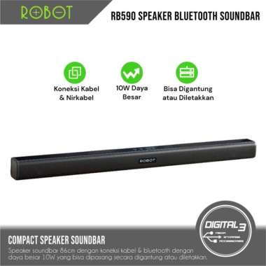 ROBOT Speaker RB590 Soundbar Bluetooth Wireless USB TF AUX Stereo TV Call