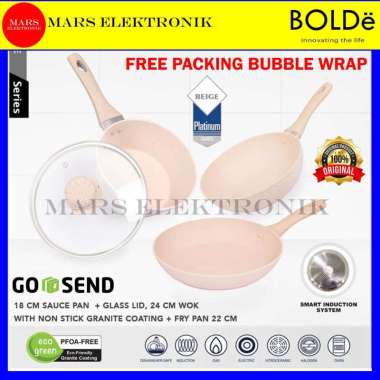 BOLDE SUPER PAN BEIGE / 3 + 1 / SUPER SET BEIGE / PANCI BOLDE SET / BOLDE PAN / PANCI BOLDE / WAJAN