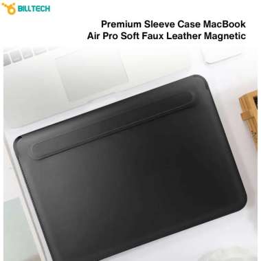 Sleeve Case Laptop MacBook Air Pro Soft Faux Leather Magnetic 14 Inc