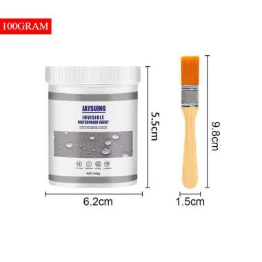LEM ANTI BOCOR TRANSPARAN FREE KUAS JAYSUING LEM OLES WATERPROOF CAT PEREKAT ANTI REMBES ATAP GENTEN