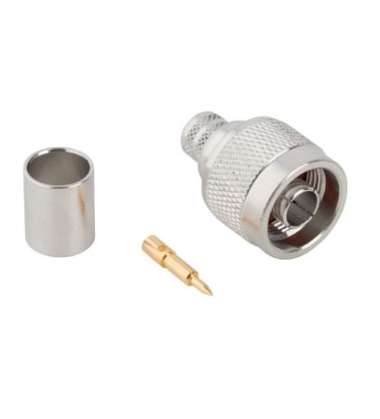 Konektor N Male to RG8 Krimping Connector Adapter RG-8 Kabel Crimping