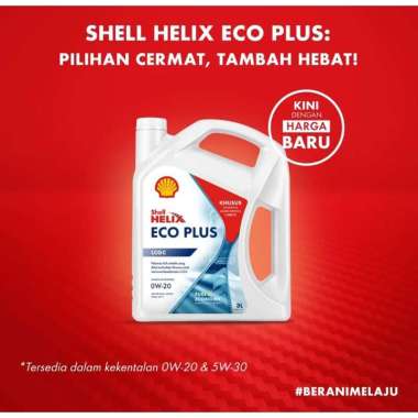 Oli Shell Helix ECO SAE 5W-30 LCGC Galon (3 Liter) Original