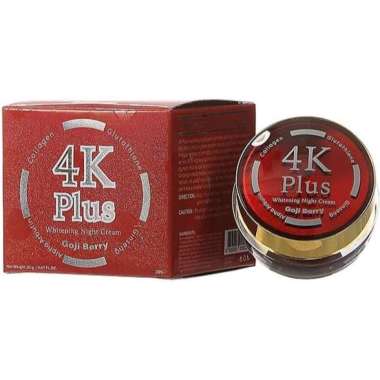4K PLUS Whitening Night Cream | BB Cream | Day Cream | Goji Berry | Berry Plus Original - 4K Cream G
