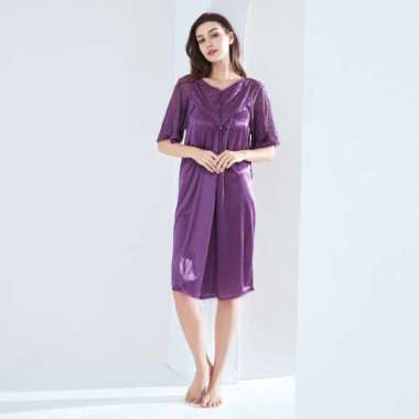 Felancy Sleepwear Dress 078-NE5059 Black M