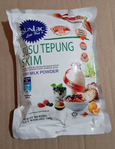 Sunlac Susu Tepung Skim Malaysia 700gr