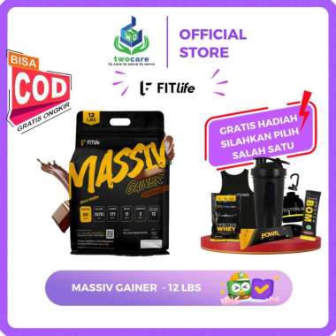 Fitlife Massiv Gainer 12 lbs Mpro Mass Gainer Choco Malt || Sachet Whey