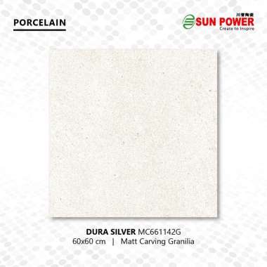Granit Lantai Matt Carving Granilia - Dura Series 60x60 | Sun Power Platinum