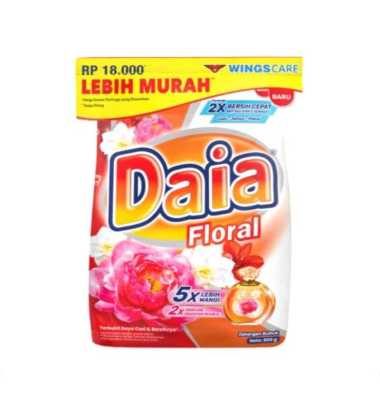 Promo Harga Daia Deterjen Bubuk Floral Blossom 800 gr - Blibli