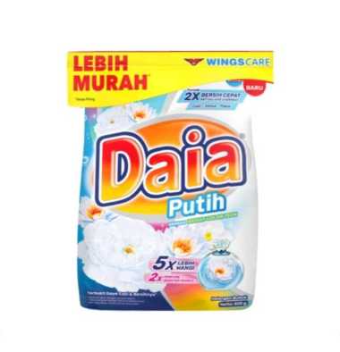 DAIA 800gr detergen bubuk/sabun tepung cuci baju daia 800gr pakaian wangi DAIA 800g PUTIH