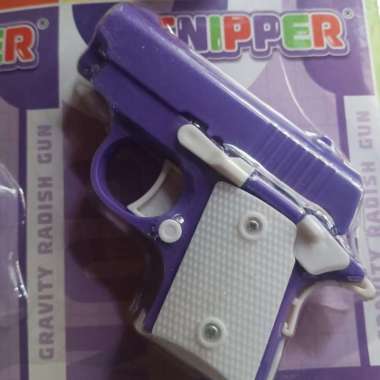 Mainan Fidget Toys Mini Colt M1911 Toys Dummy Moving Slide Snipper SNI Ungu