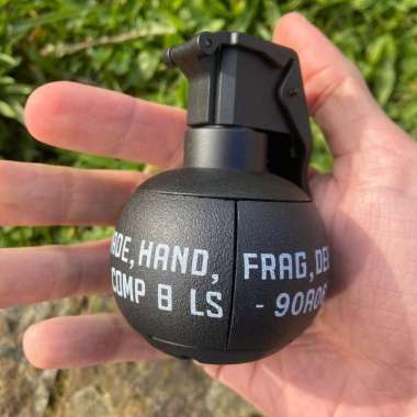 Mainan M67 Grenade Gel Blaster WGG WGB Reusable Bahan Full Plastik ABS Hitam