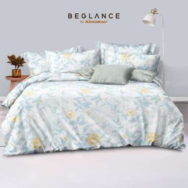 BEGLANCE Tencel Lyocell Duvet Set Fitted 180 x 200 Soft Premium Multivarian Haze