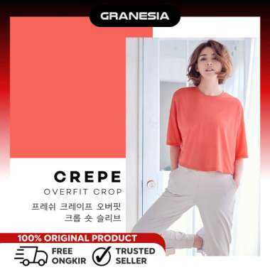 STL Fresh Crepe Overfit Crop Top STLT81|Baju Olahraga Wanita M