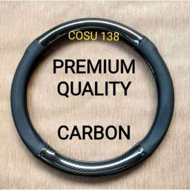 Sarung Cover Setir Stir Mobil Carbon Kulit Asli Honda HRV BRV Jazz Brio Mobilio Dll