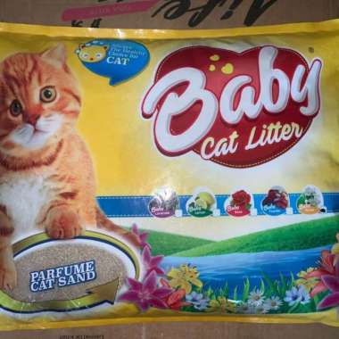 pasir wangi kucing baby cat liter 10L flower