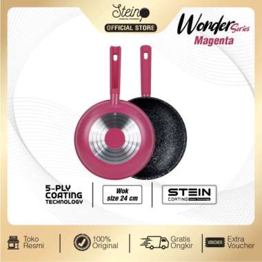 Steincookware Wonder Series Wok Pan Panci Penggoreng / Teflon Anti Lengket Stein Wok pan WOK 20cm Gr