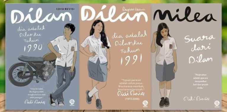 Paket 3 Novel Dilan 1990 1991 Dan Milea Original