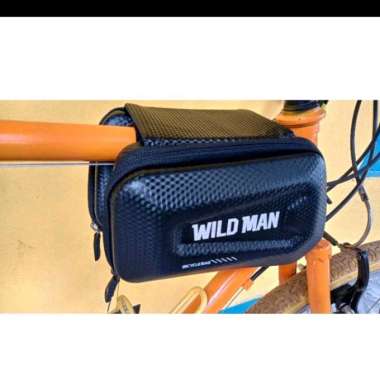 Tas depan sepeda MTB tahan Air Wild Man Tas sepeda federal city bike Hard case tas frame sepeda mtb 