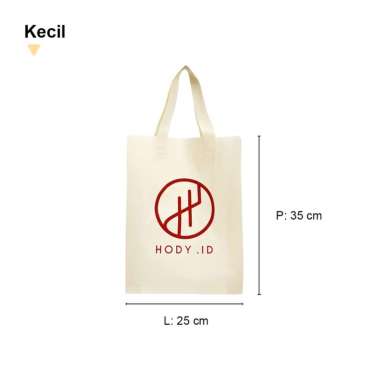 TOTEBAG CREAM by / Tas / Bungkus Tas Sepatu Dompet Kecil