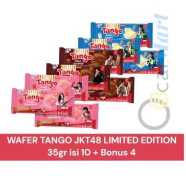 DEPO WAFER TANGO JKT48 35gr isi 10 + Bonus 3 Limited Edition blackpink isi 10
