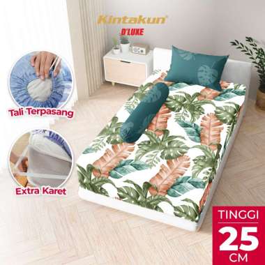 Kintakun DLUXE Sprei Set Fitted Tinggi 25cm 90x200 Sprei Single Aesthetic Minimalis Varian Motif Mir