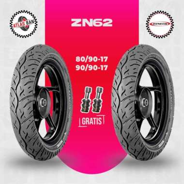 Paket Ban Tubles Motor Bebek ZENEOS ZN77 80/90 - 90/90 Ring 17