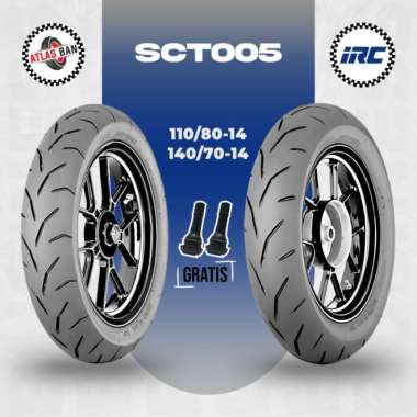Paket Ban Tubles Motor AEROX IRC SCT-005 110/80 - 140/70 Ring 14