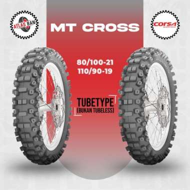 Paket Ban Motor TRAIL CORSA MT CROSS 80/100 Ring 21 - 110/90 Ring 19