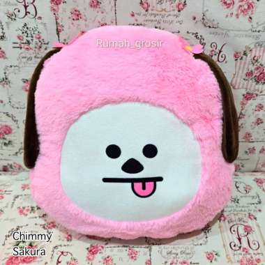 (Rumah Grosir) Bantal Boneka Cute Baby BT21 BTS Sakura Cherry Blossom Cooky Chimmy Tata RJ BANTAL CH