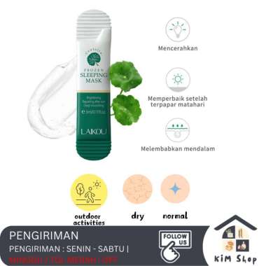 LAIKOU Toner Cleanser Essence Cream Serum Lotion Sleeping Mask Brightening Acne Jerawat CENTELLA_MAS
