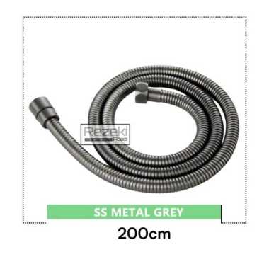 Selang Shower / 1.5mtr / Fleksibel Shower Mandi / Selang Shower Cebok Grey 200 Warna